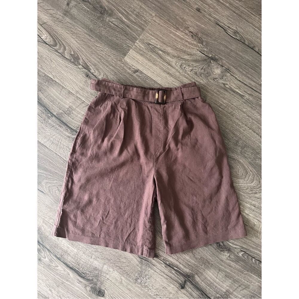 Gu Wide Leg Pull On beltet Shorts size M